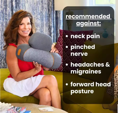 TheraMax Electric Neck Massage Pillow with Heat & Vibration for Pain Relief