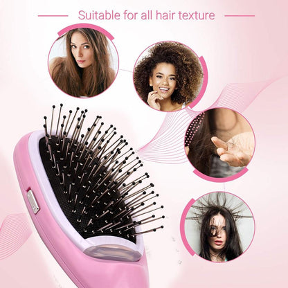 Portable Ionic Hair Brush (Health, Silky Hair In Minutes!) - BuyRite