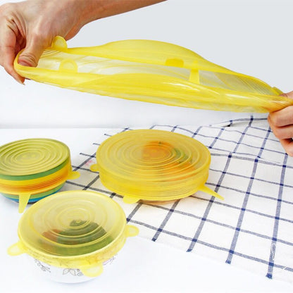 Reusable Silicone Stretch Lids (Microwavable & Keeps Food Fresh!) - BuyRite