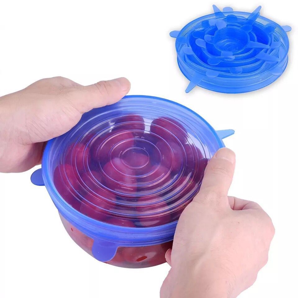 Reusable Silicone Stretch Lids (Microwavable & Keeps Food Fresh!) - BuyRite