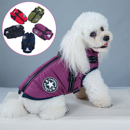 WarmWalker™ Winter Dog Coat with Harness