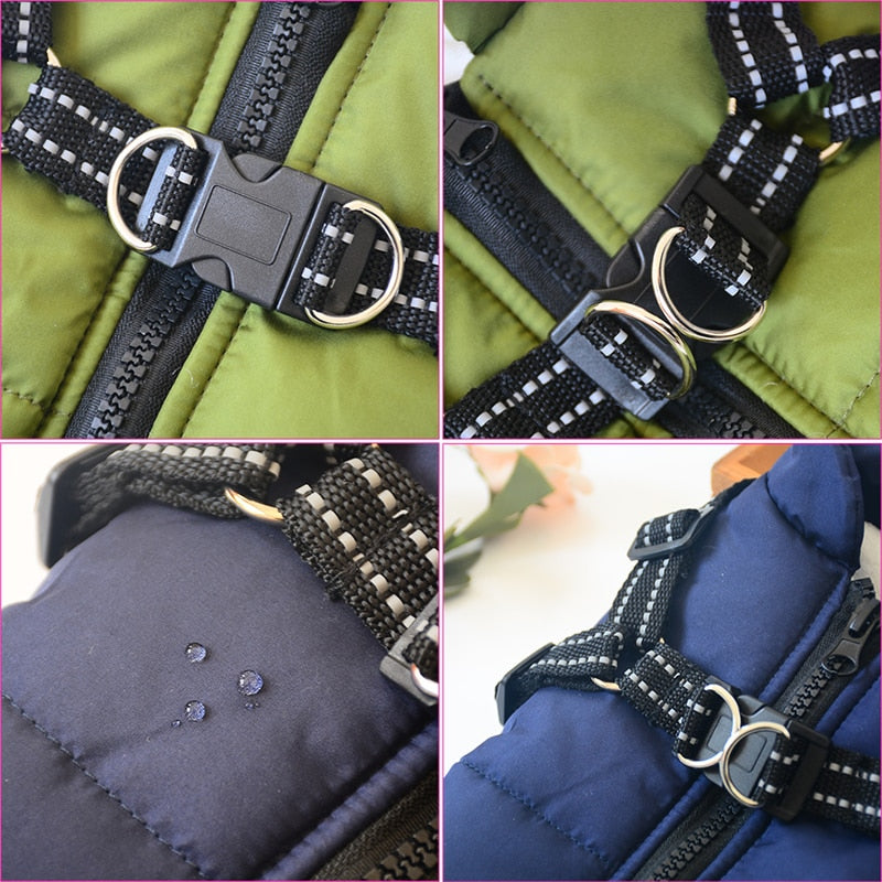 WarmWalker™ Winter Dog Coat with Harness