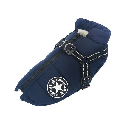 WarmWalker™ Winter Dog Coat with Harness