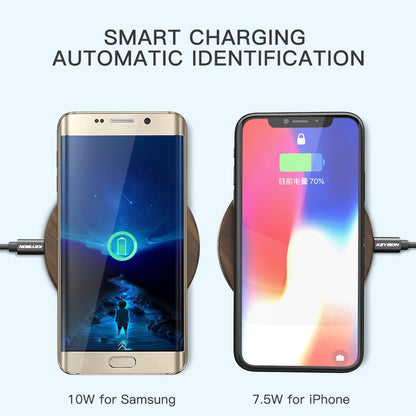 Walnut Wood Wireless Charging Pad (Fast Charging for iPhone & Samsung!) - BuyRite