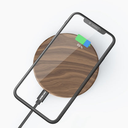 Walnut Wood Wireless Charging Pad (Fast Charging for iPhone & Samsung!) - BuyRite